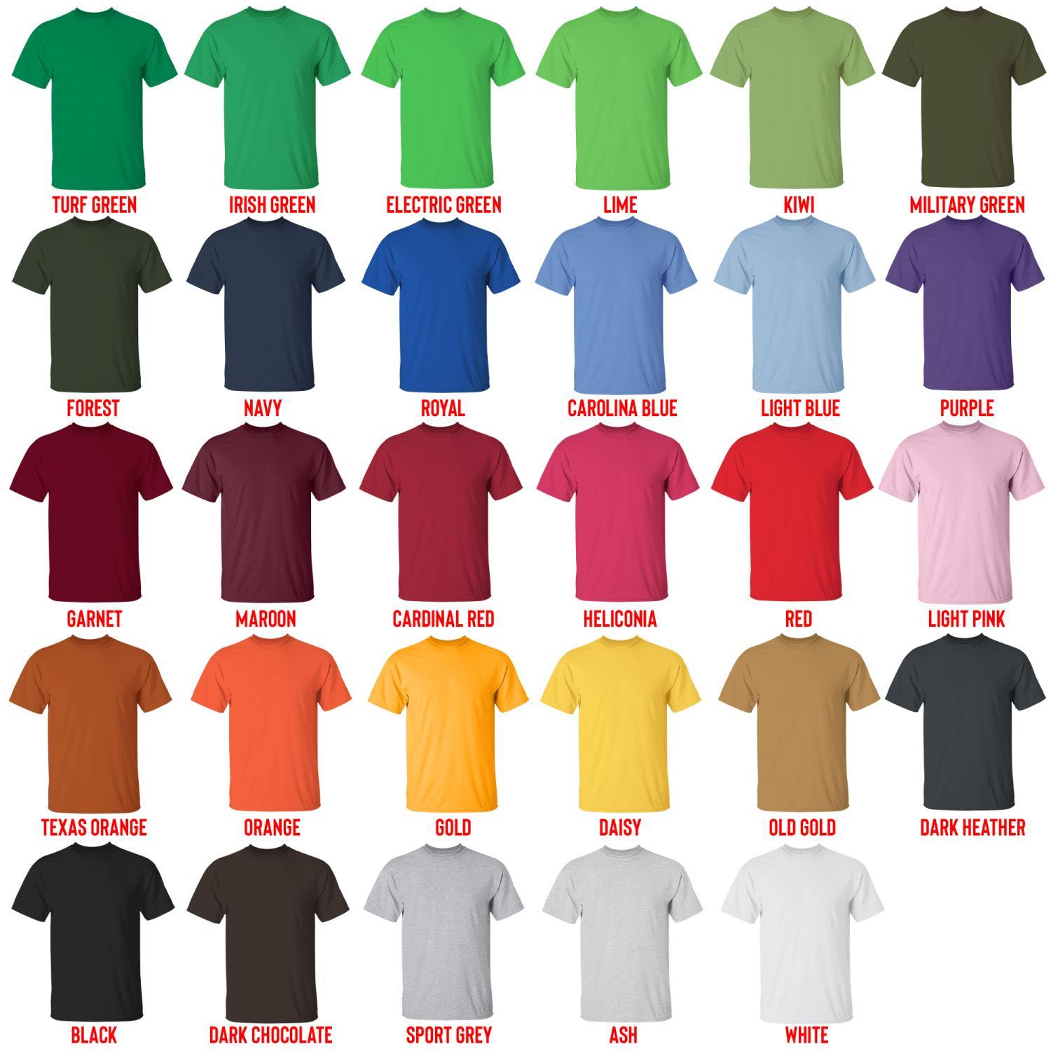 t shirt color chart - Vampire Hunter D Store