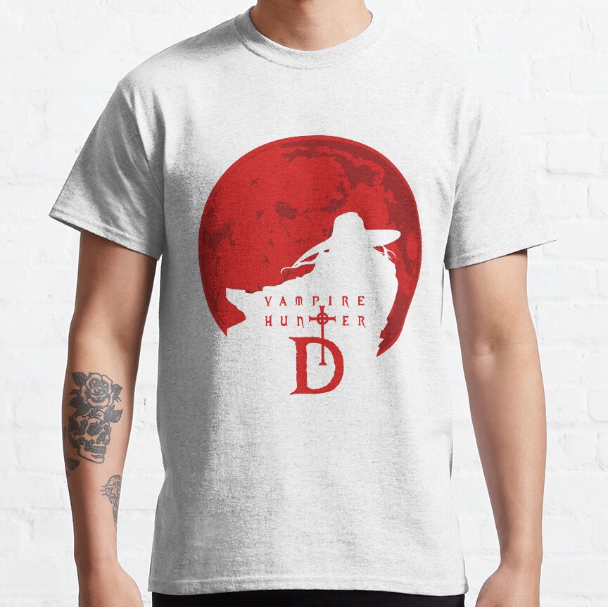 Logo Blood Vampire Hunter D Film Anime T-shirt - Image 2