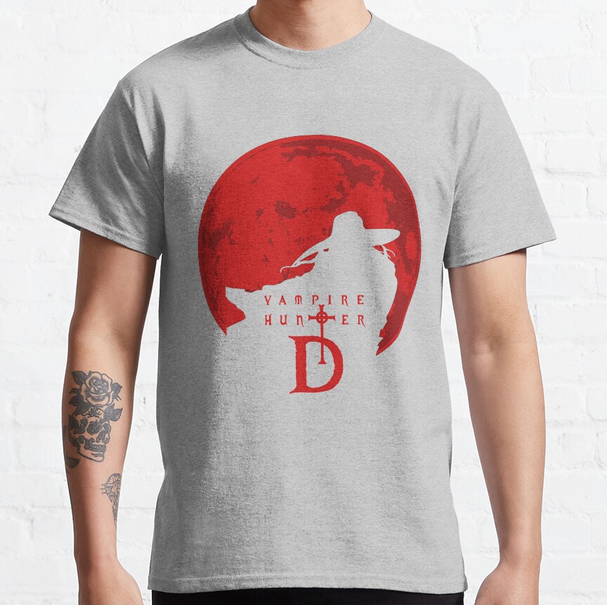 Logo Blood Vampire Hunter D Film Anime T-shirt - Image 4