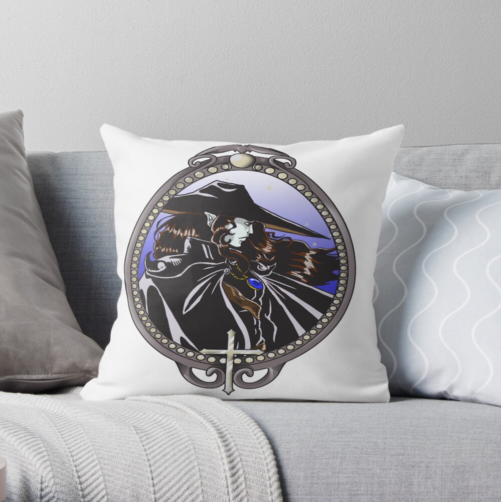Vampire Hunter D Dracula S Dunpeal Throw Pillow