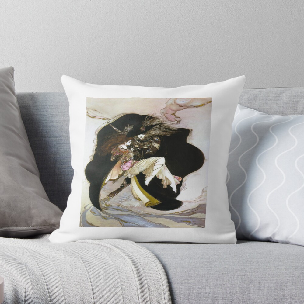 Yoshitaka Amano Vampire Hunter D Throw Pillow